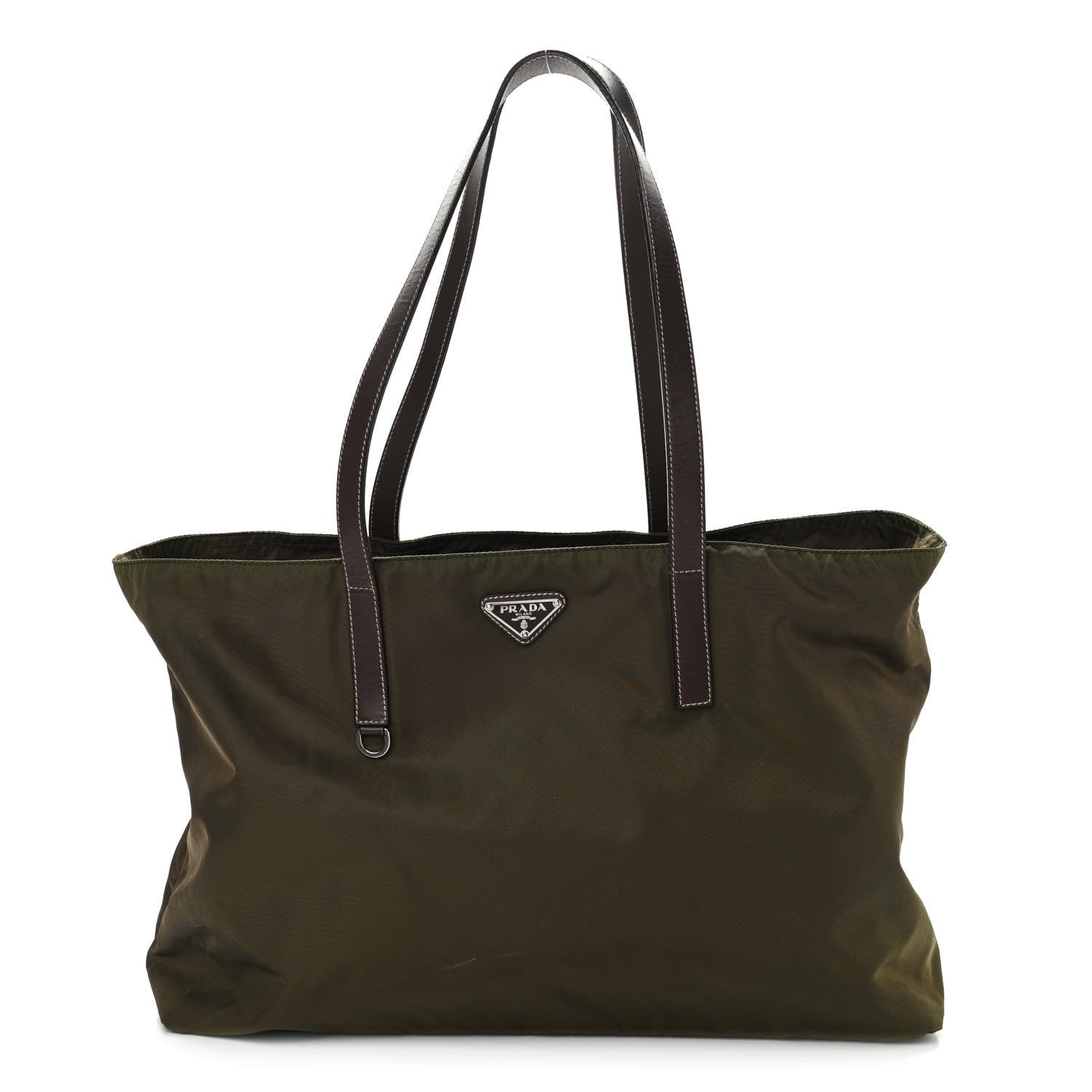 Prada Tessuto Nylon Shopping Tote Green 1 of 10