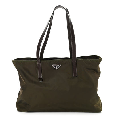 Prada Tessuto Nylon Shopping Tote Green 1 of 10