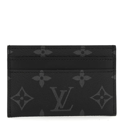 Louis Vuitton Monogram Eclipse Porte-Cartes Double Card Holder 1 of 7