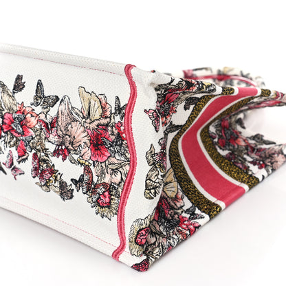 Christian Dior Canvas Embroidered Medium Butterfly Print Book Tote Multicolor 9 of 9