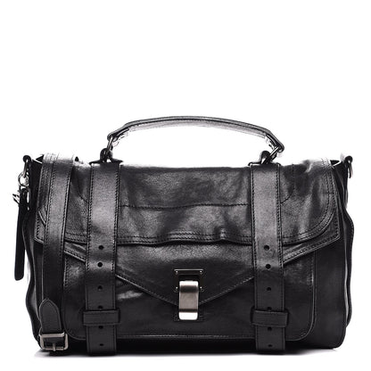 Proenza Schouler Lambskin Medium PS1 Satchel Black 1 of 9