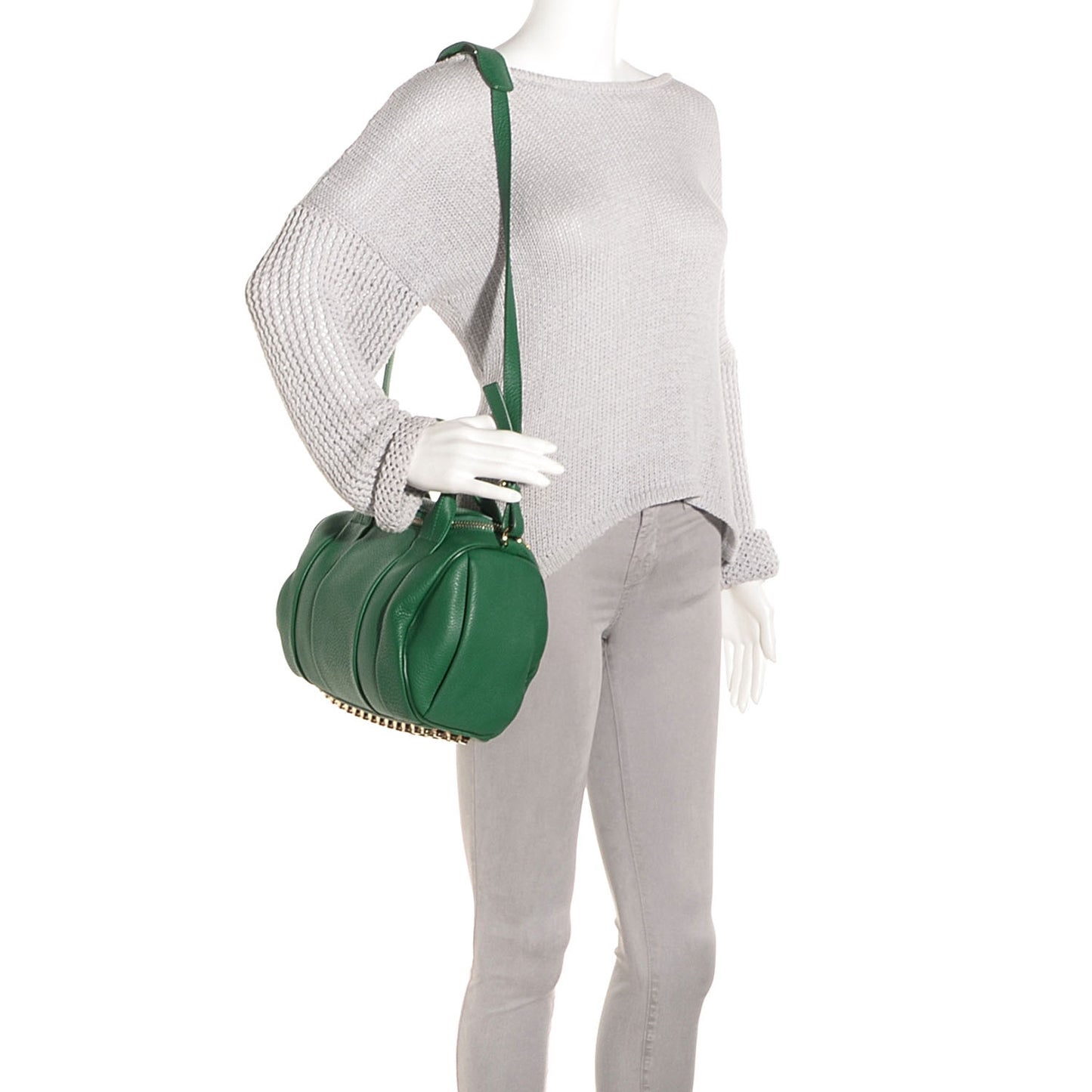 Pebbled Leather Rockie Vine w Pale Gold Hardware