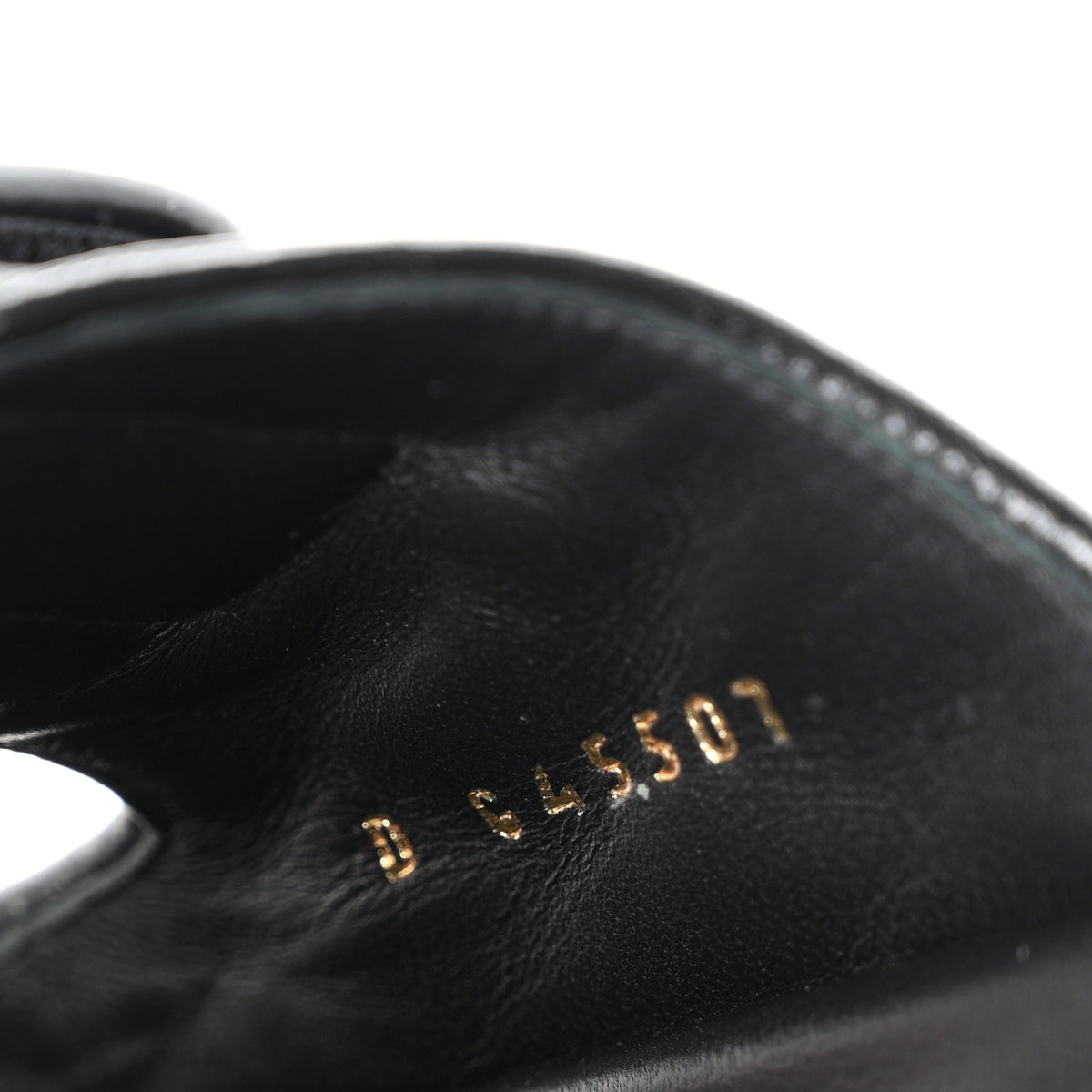 Chanel Lambskin Quilted Velcro Dad Chain CC Slide Sandals 39.5 Black 9 of 10