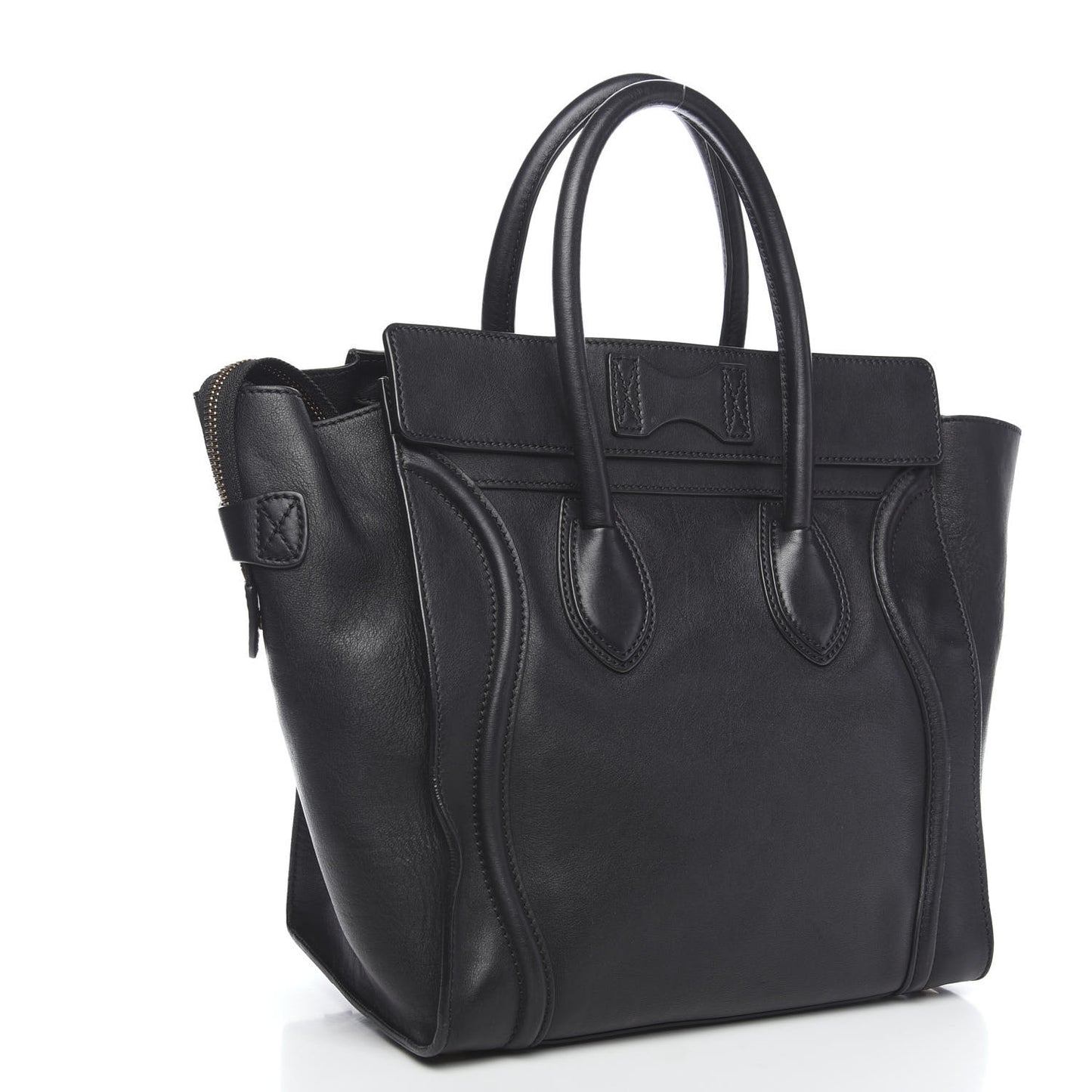 Smooth Calfskin Mini Luggage Black