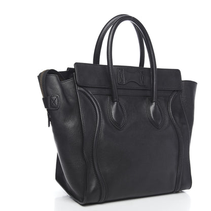 Celine Smooth Calfskin Mini Luggage Black 2 of 12