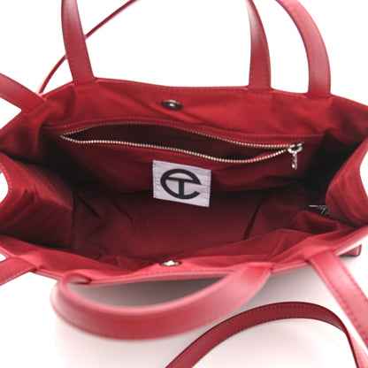 Telfar Vegan Leather Medium Shopping Bag Oxblood 5 of 10