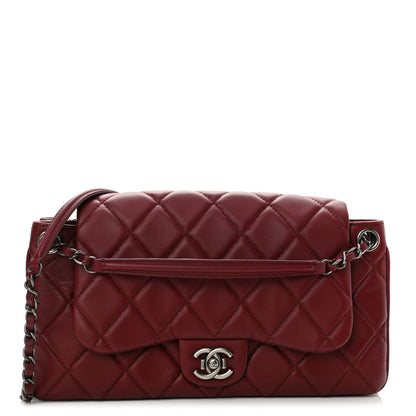 Chanel Lambskin Quilted Chanel 3 Accordion Flap Bag Red 1 of 10