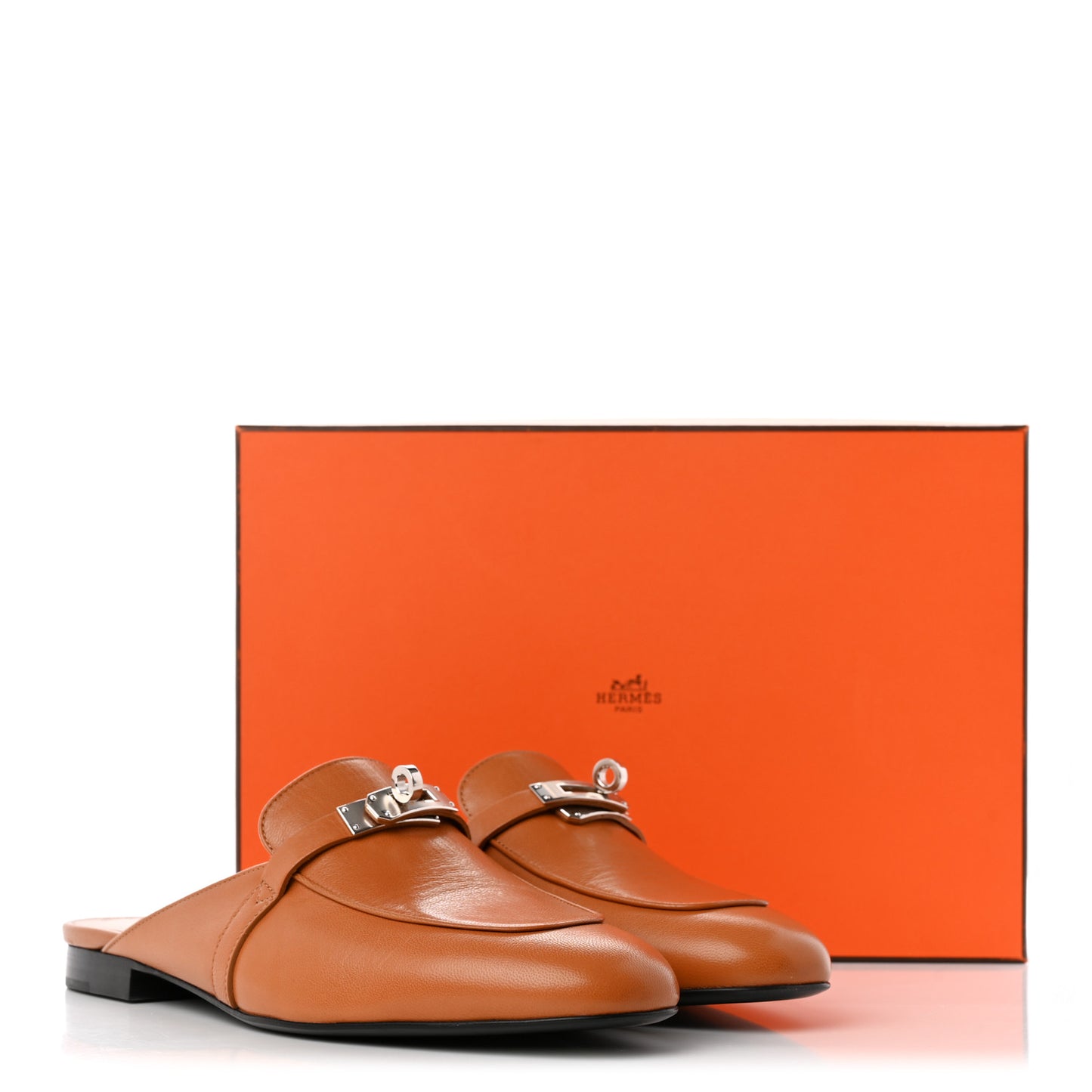 Heritage Calfskin Oz Mules 40 Naturel