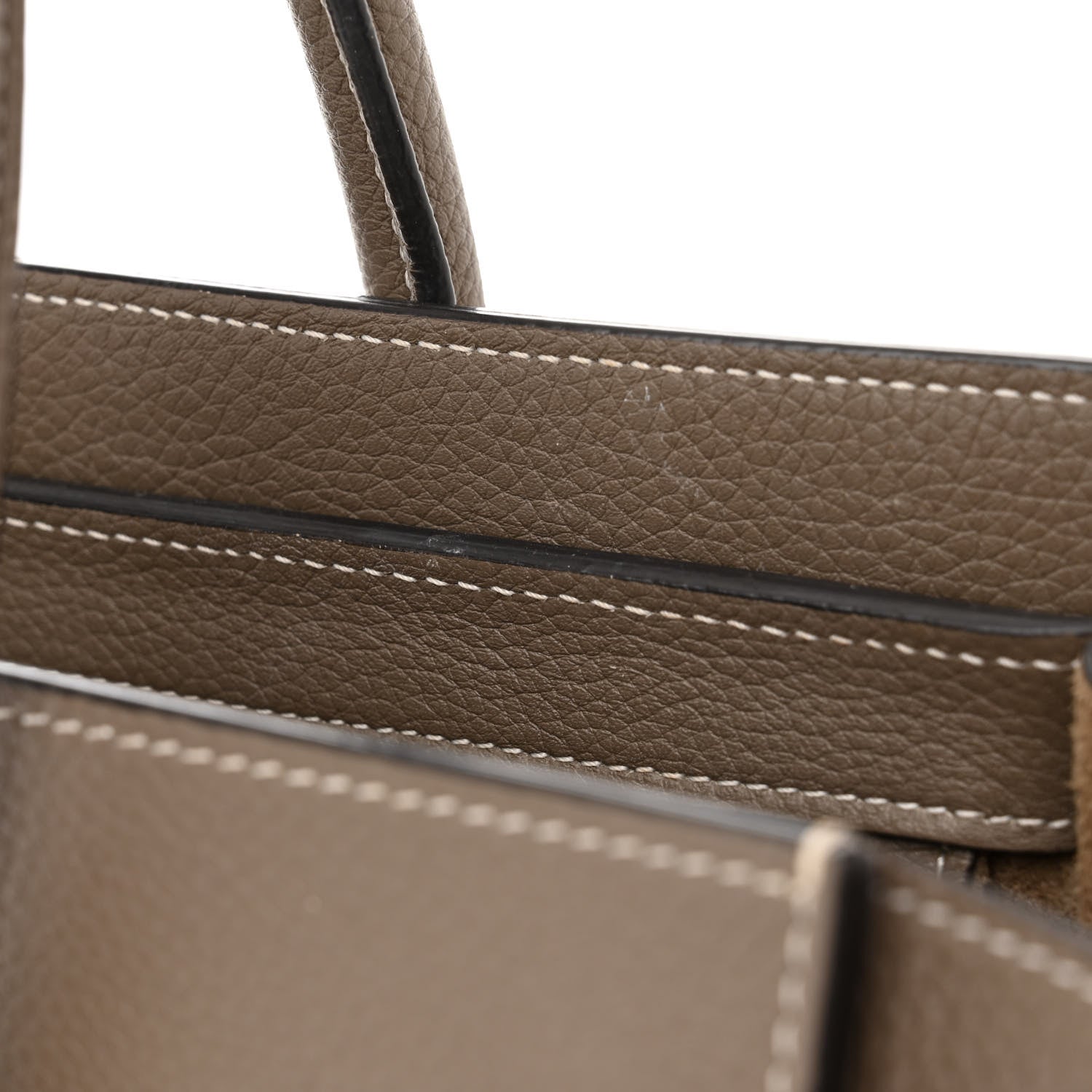 Celine Smooth Calfskin Interstice Micro Luggage Light Taupe 14 of 18