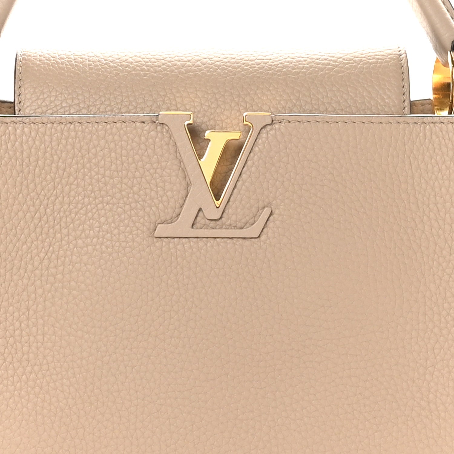 Louis Vuitton Taurillon Capucines MM Galet 7 of 9