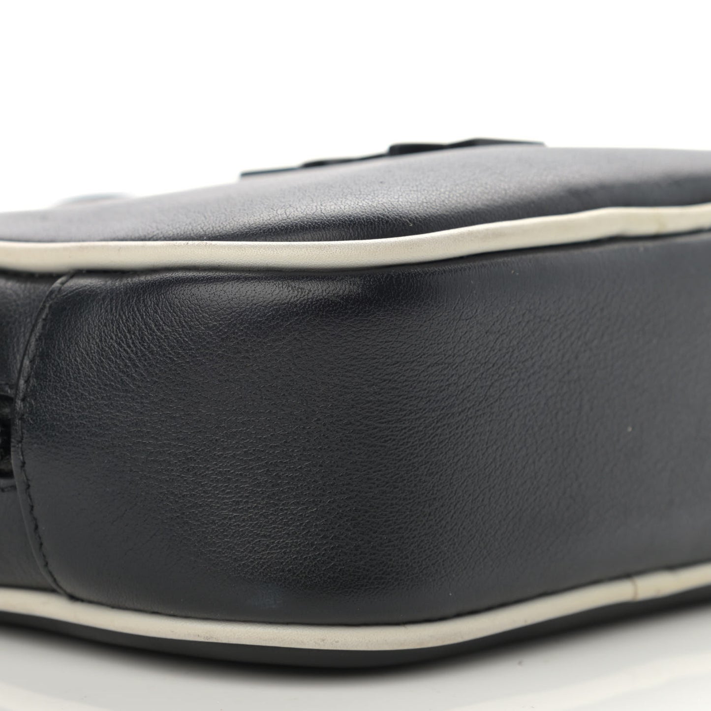 Nappa Monogram Blogger Bag Black White