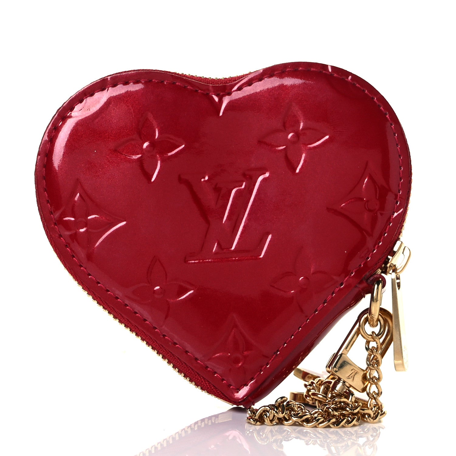 Louis Vuitton Vernis Coeur Heart Coin Purse Pomme D'Amour 3 of 11