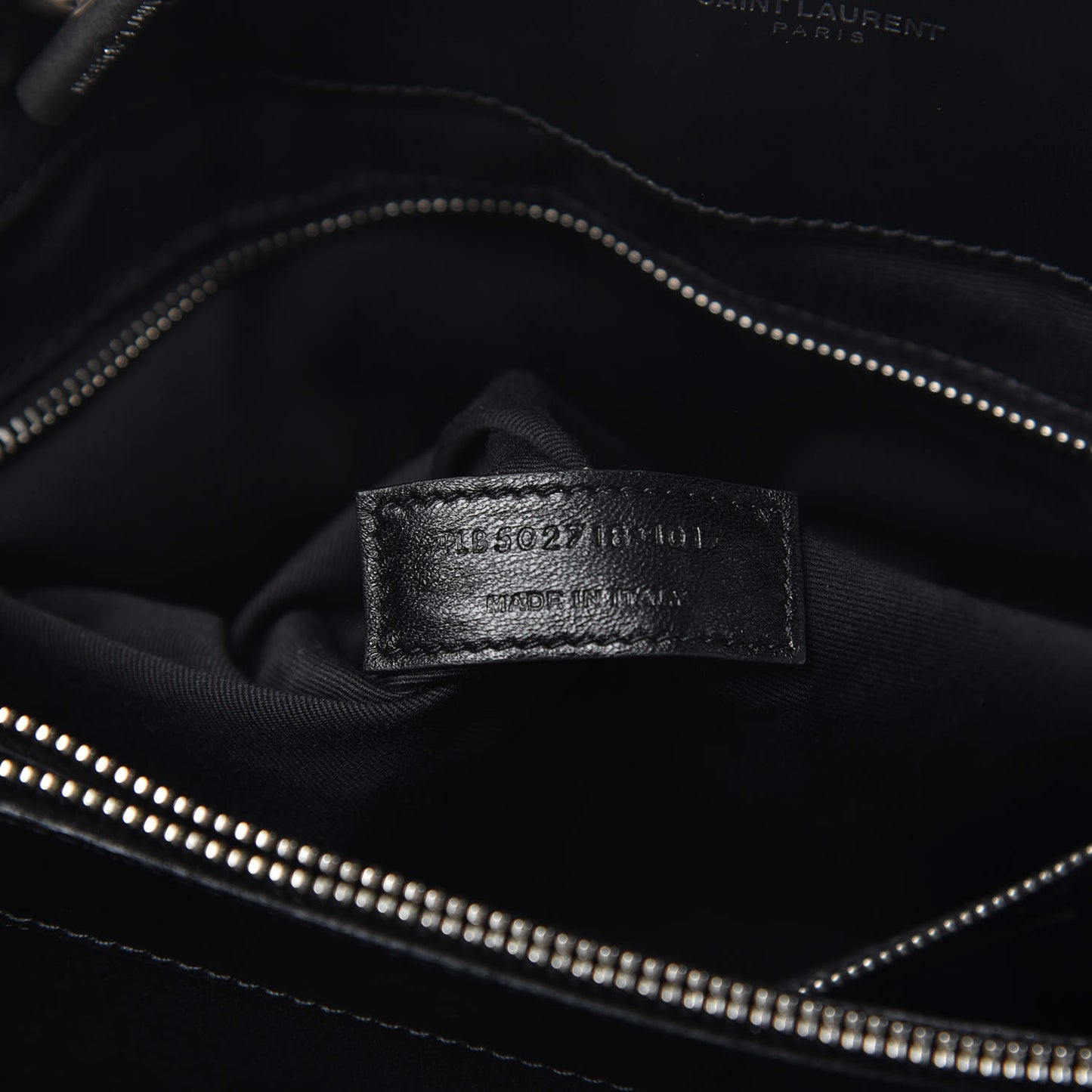 Calfskin Y Quilted Monogram Large Loulou Shopper Black