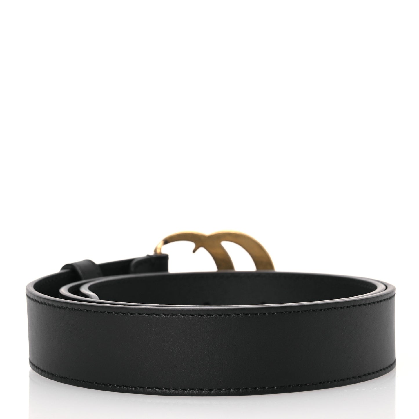 Plutone Calfskin Double G 30mm Belt 80 32 Black