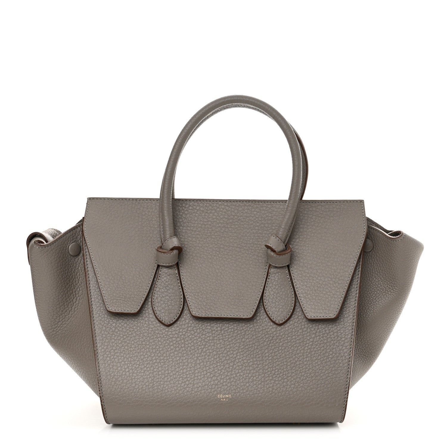 Celine Crisped Calfskin Mini Tie Knot Tote Medium Grey 1 of 10