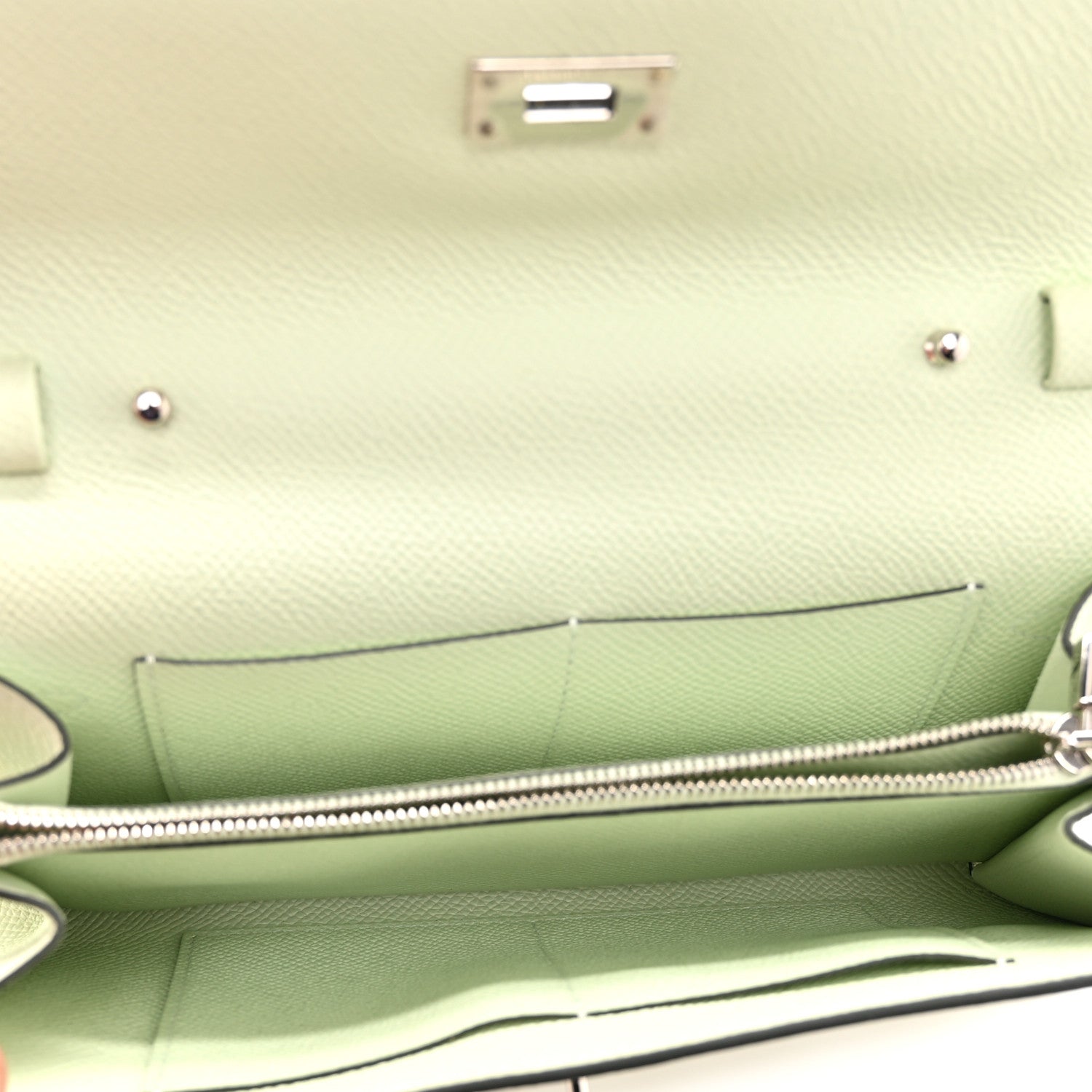 Hermes Epsom Kelly Wallet To Go Vert Fizz 5 of 11