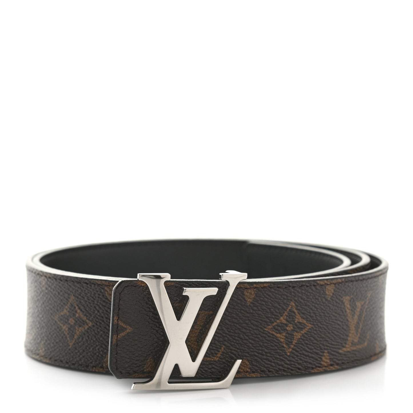 Monogram Calfskin 40mm LV Initiales Reversible Belt 100 40 Black
