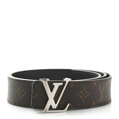 Louis Vuitton Monogram Calfskin 40mm LV Initiales Reversible Belt 100 40 Black 1 of 5