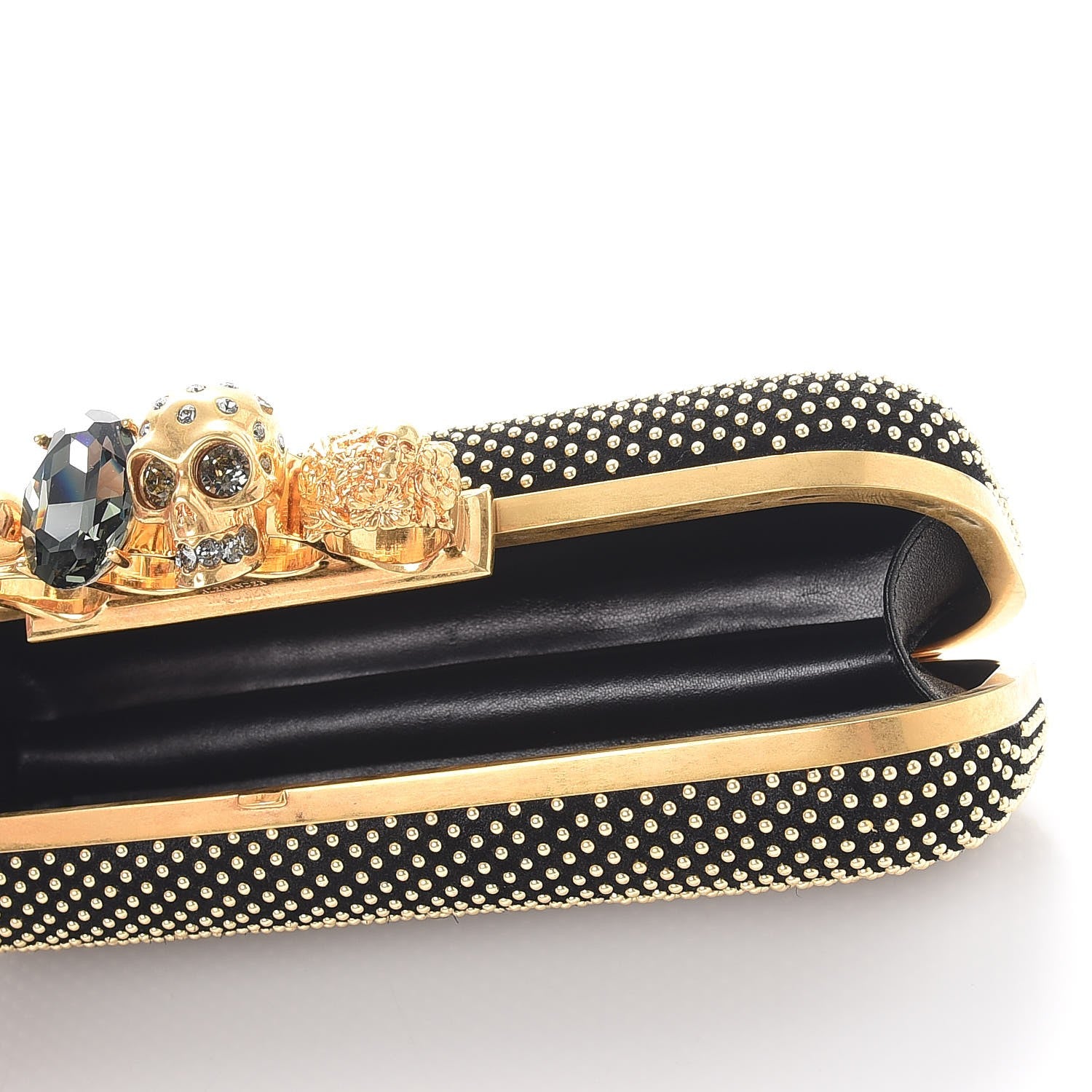 Alexander McQueen Studded Knucklebox Clutch Black 5 of 9