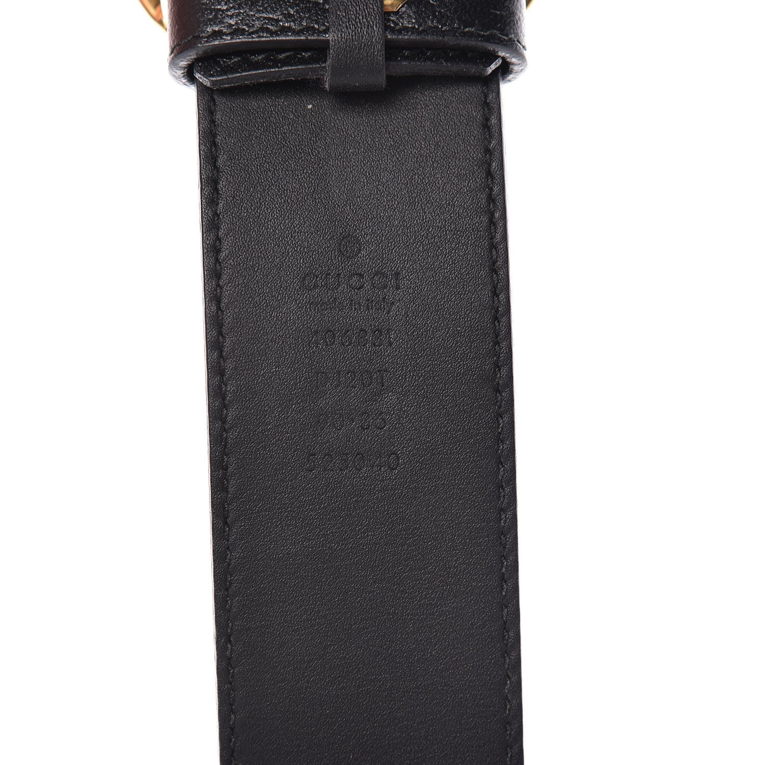 Gucci Textured Calfskin Double G 40mm Belt 90 36 Black 4 of 7