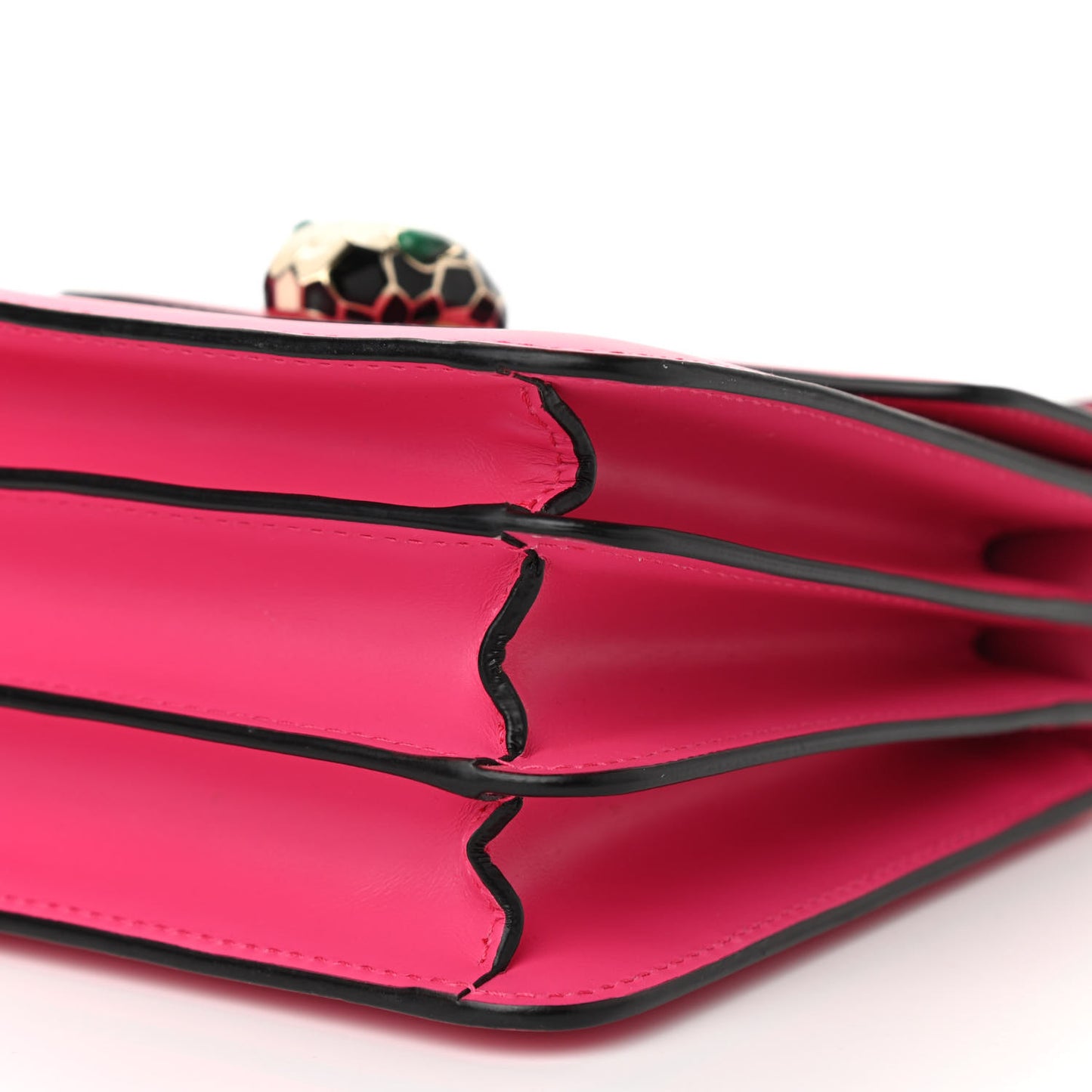 Calfskin Serpenti Forever Top Handle Pink