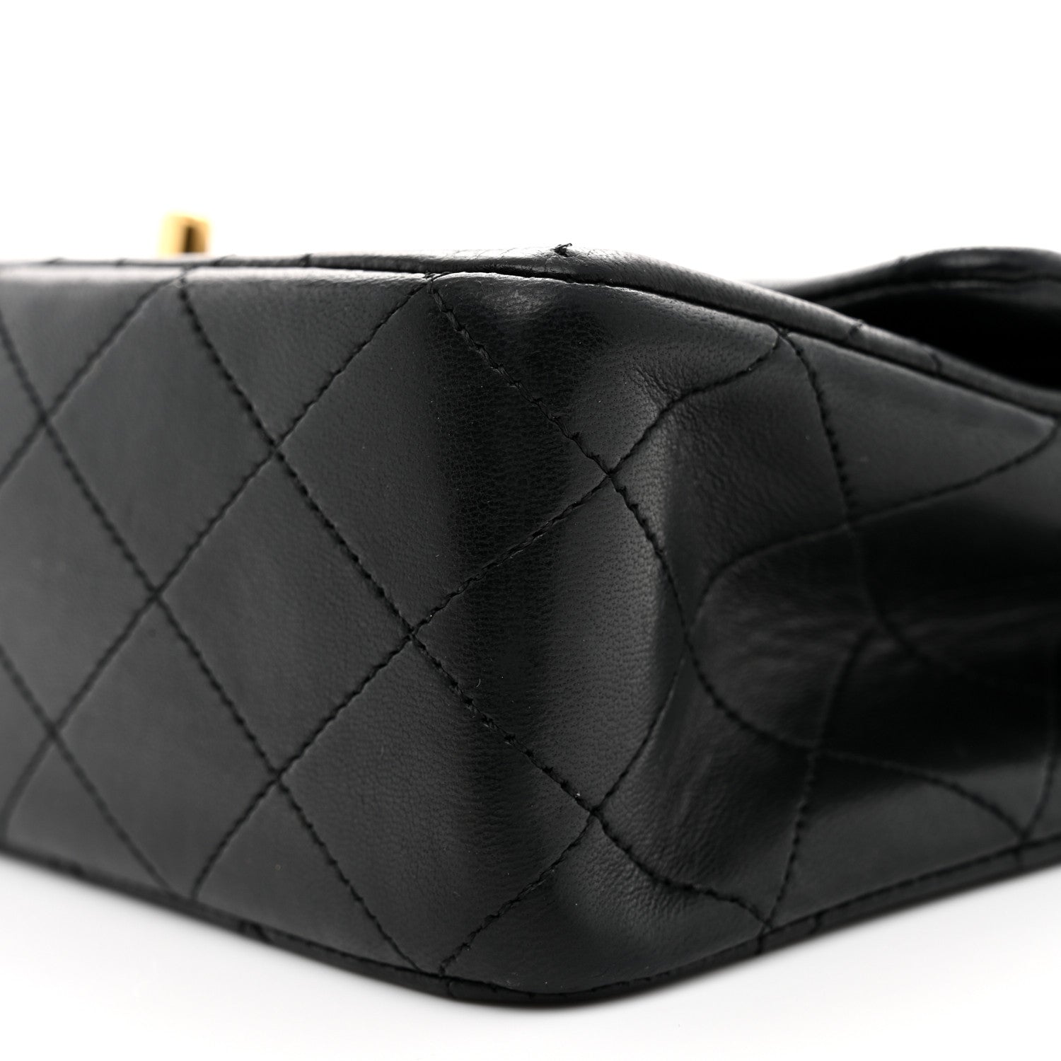 Chanel Lambskin Quilted Small Double Flap Black 10 of 14