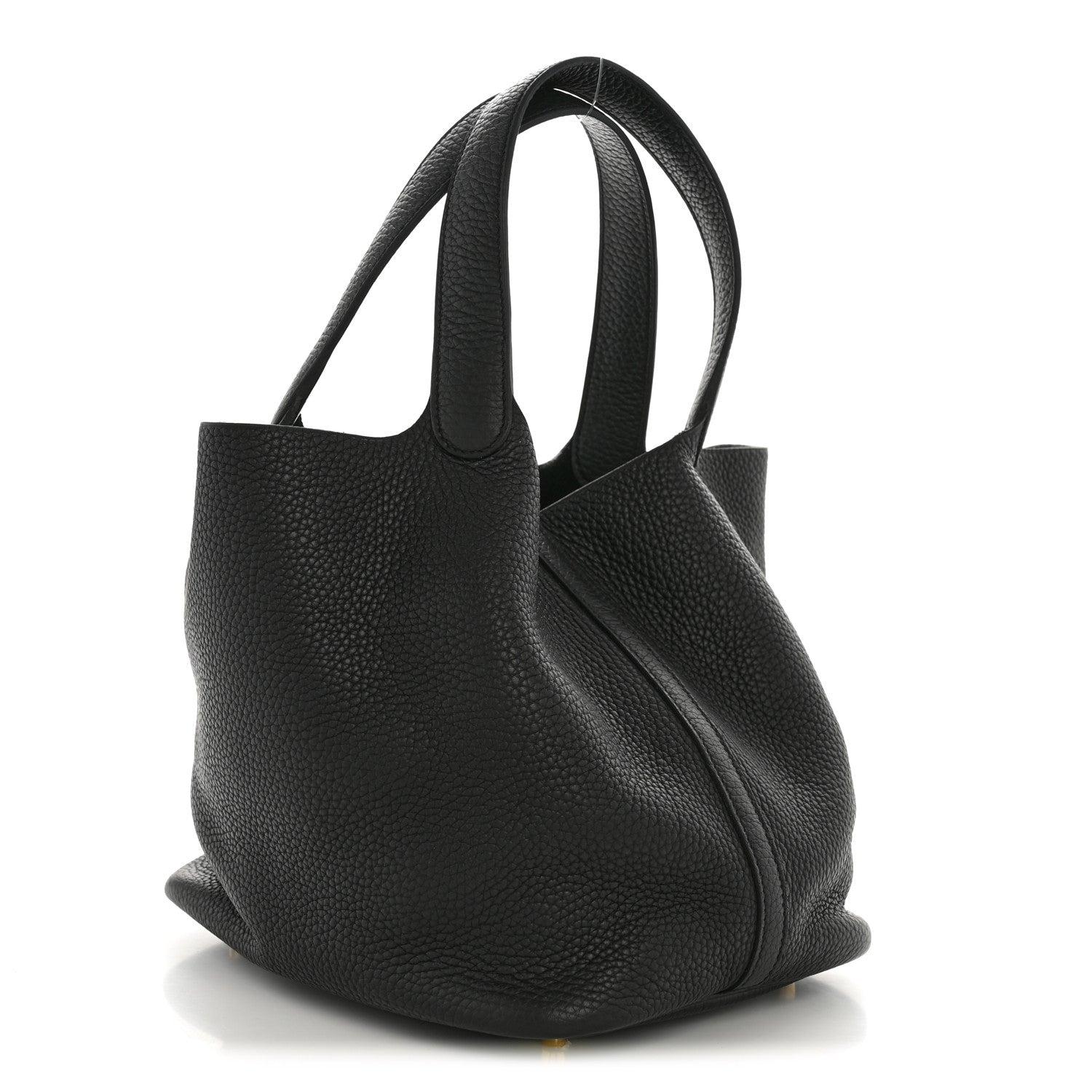 Hermes Taurillon Clemence Picotin Lock 22 MM Black 3 of 11