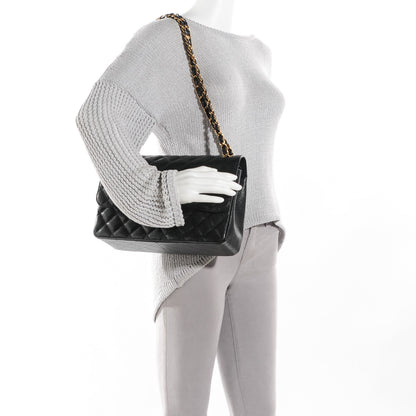 Chanel Caviar Quilted Jumbo Double Flap Black 2 of 9
