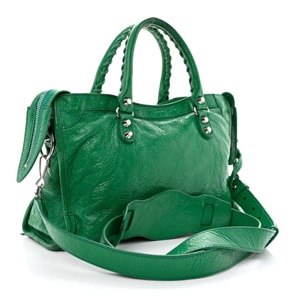 Balenciaga Agneau Classic Silver Hardware S City Magic Green 4 of 19