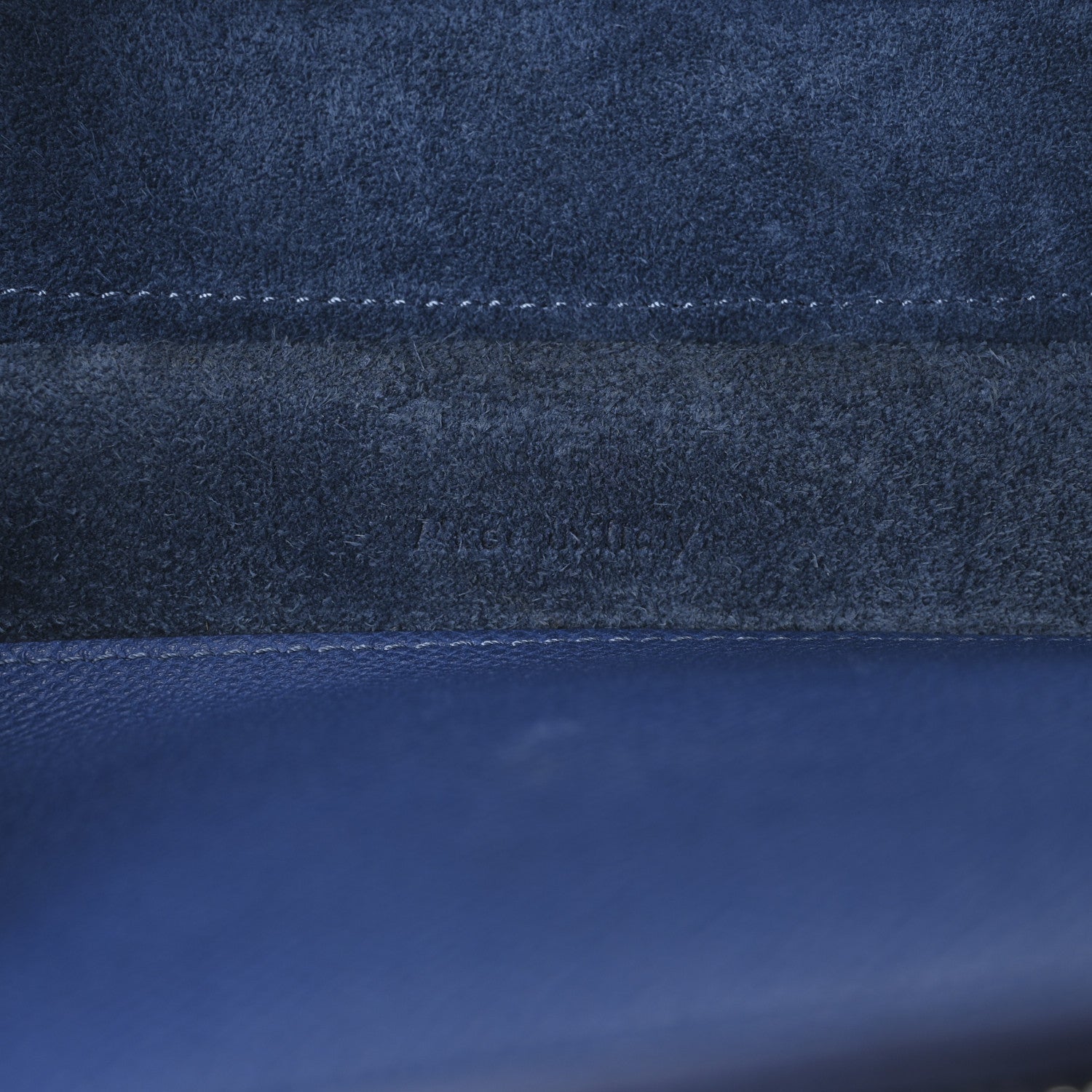 Celine Grained Calfskin Micro Belt Bag Indigo 7 of 11