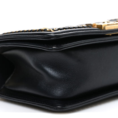 Chanel Lambskin Quilted Small Top Handle Boy Flap Black 9 of 10