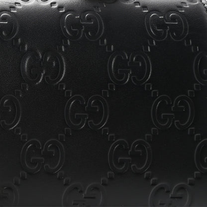 Gucci Guccissima Signature Small Padlock Top Handle Bag Black Black 8 of 10