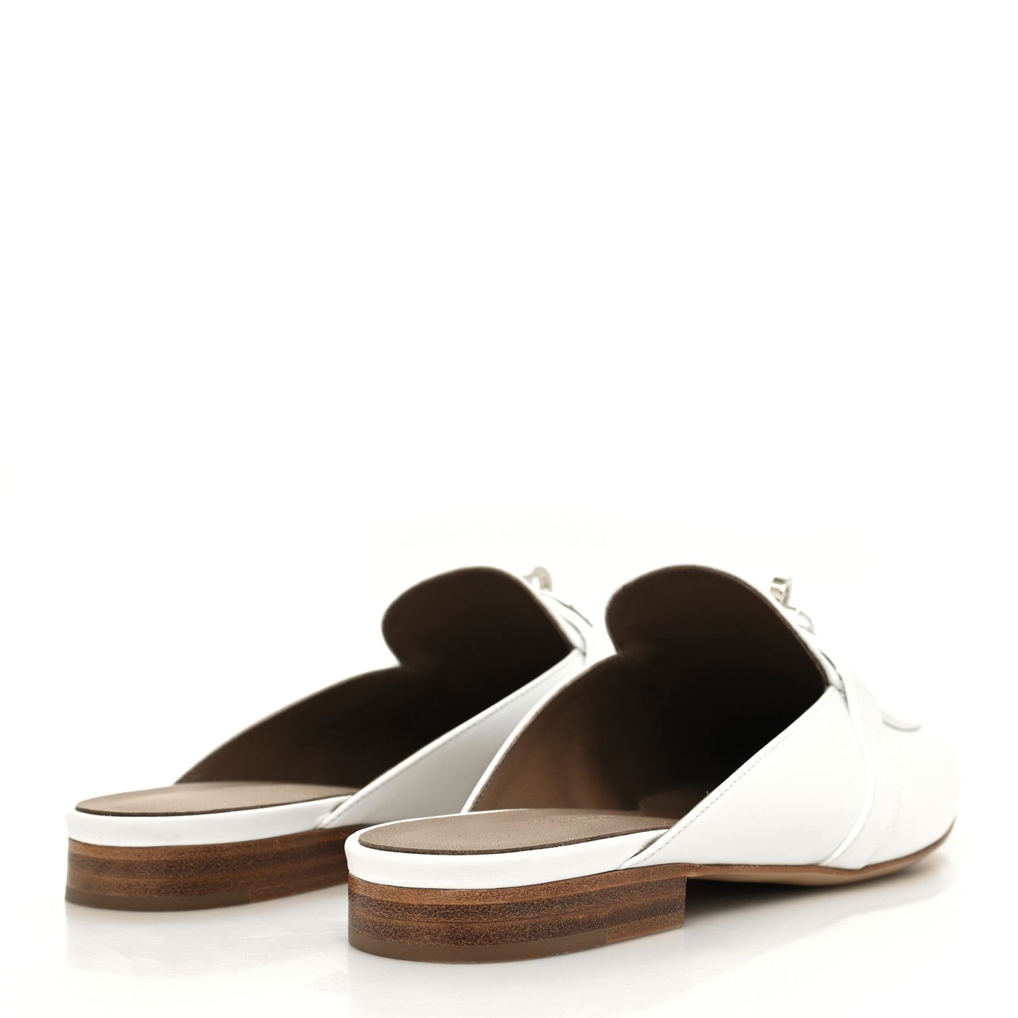 Calfskin Oz Mules 38.5 White