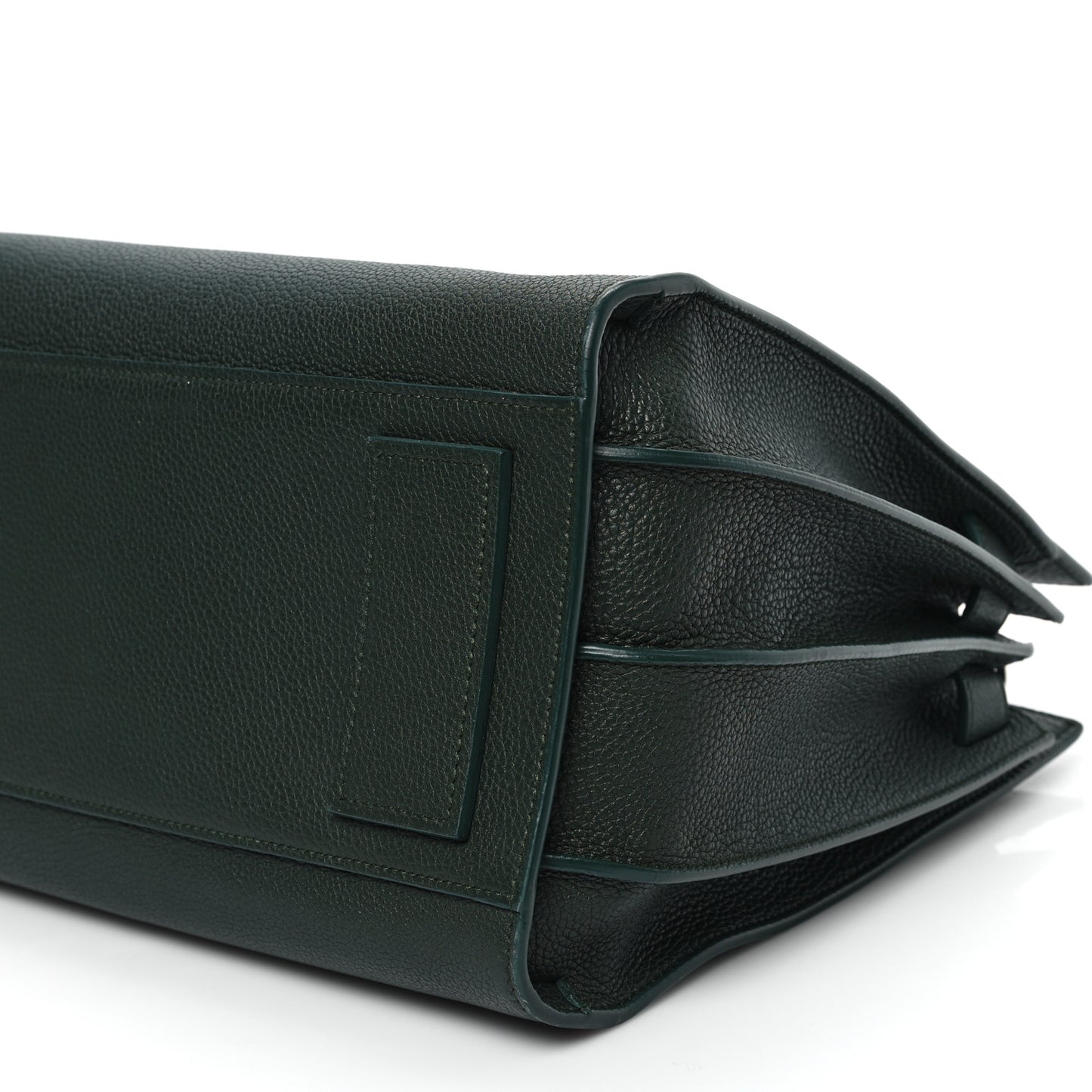 Grained Calfskin Small Supple Sac De Jour Dark Vert