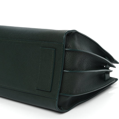Saint Laurent Grained Calfskin Small Supple Sac De Jour Dark Vert 11 of 13
