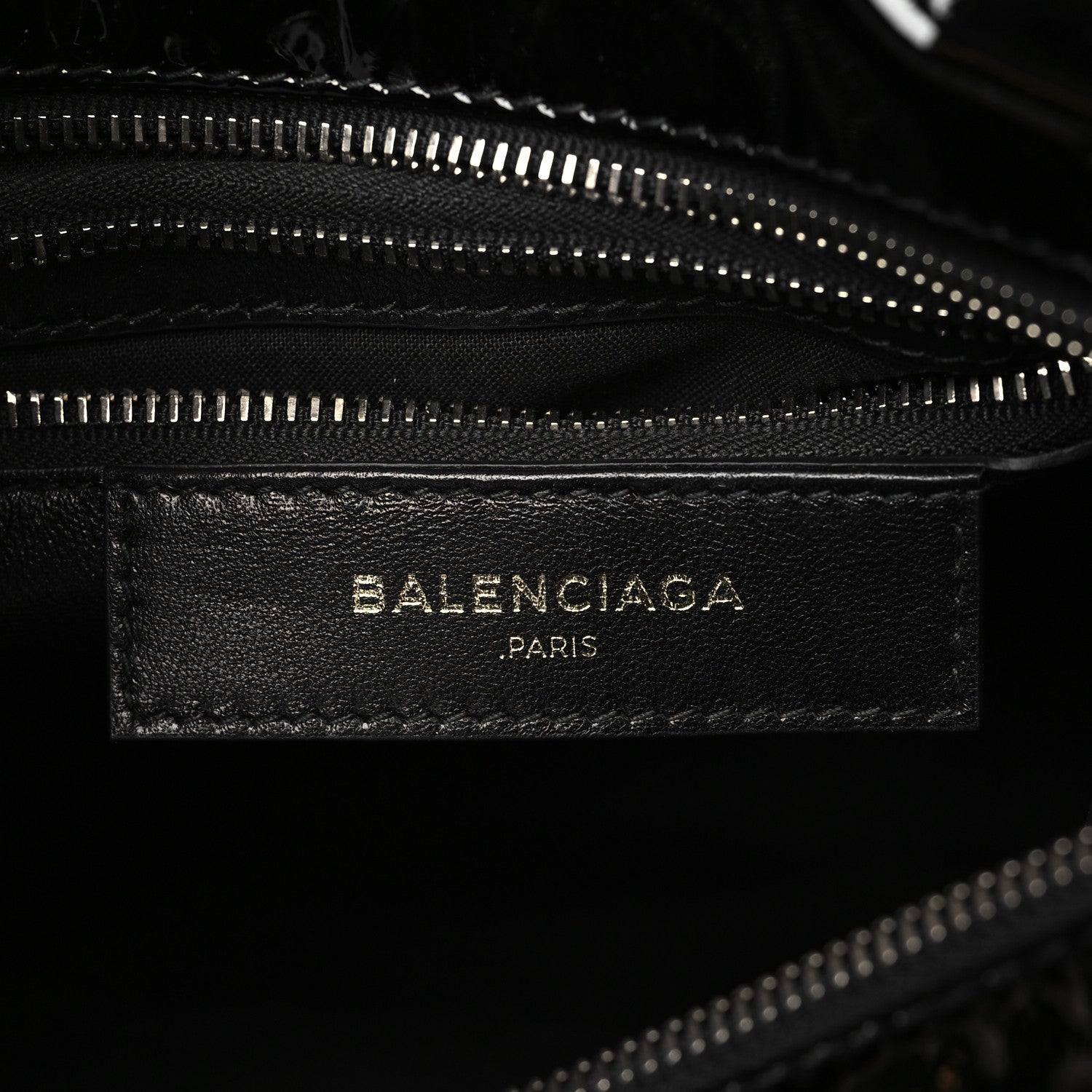 Balenciaga Patent XS Bazar Shopper Tote Black 6 of 10