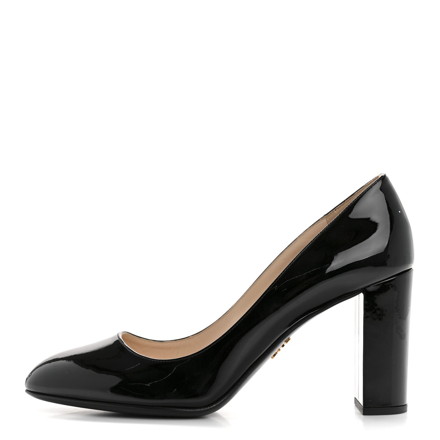 Vernice Block Heel 55mm Pumps 37.5 Black