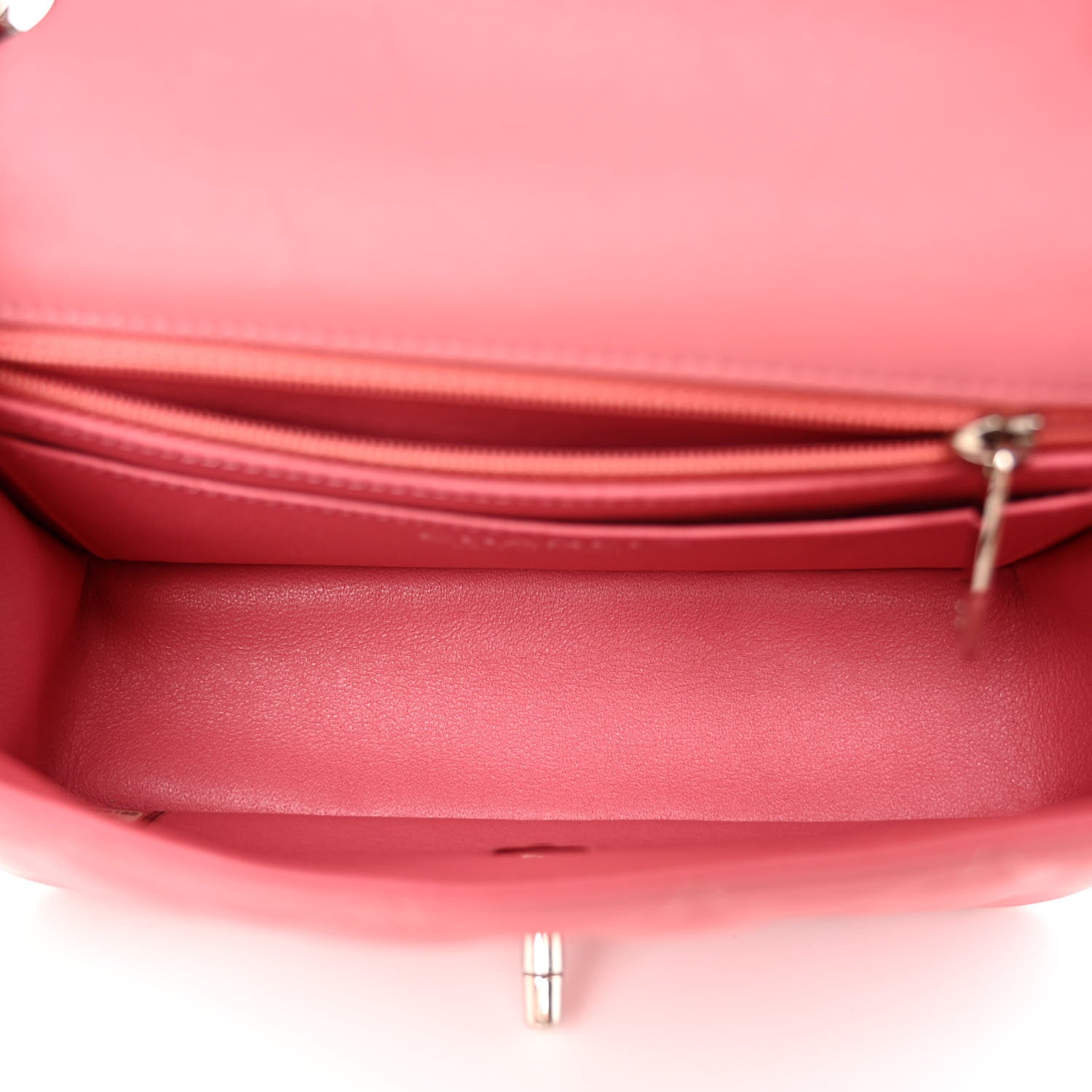 Chanel Lambskin Quilted Mini Rectangular Flap Pink 5 of 10