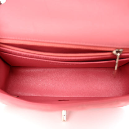Chanel Lambskin Quilted Mini Rectangular Flap Pink 5 of 10