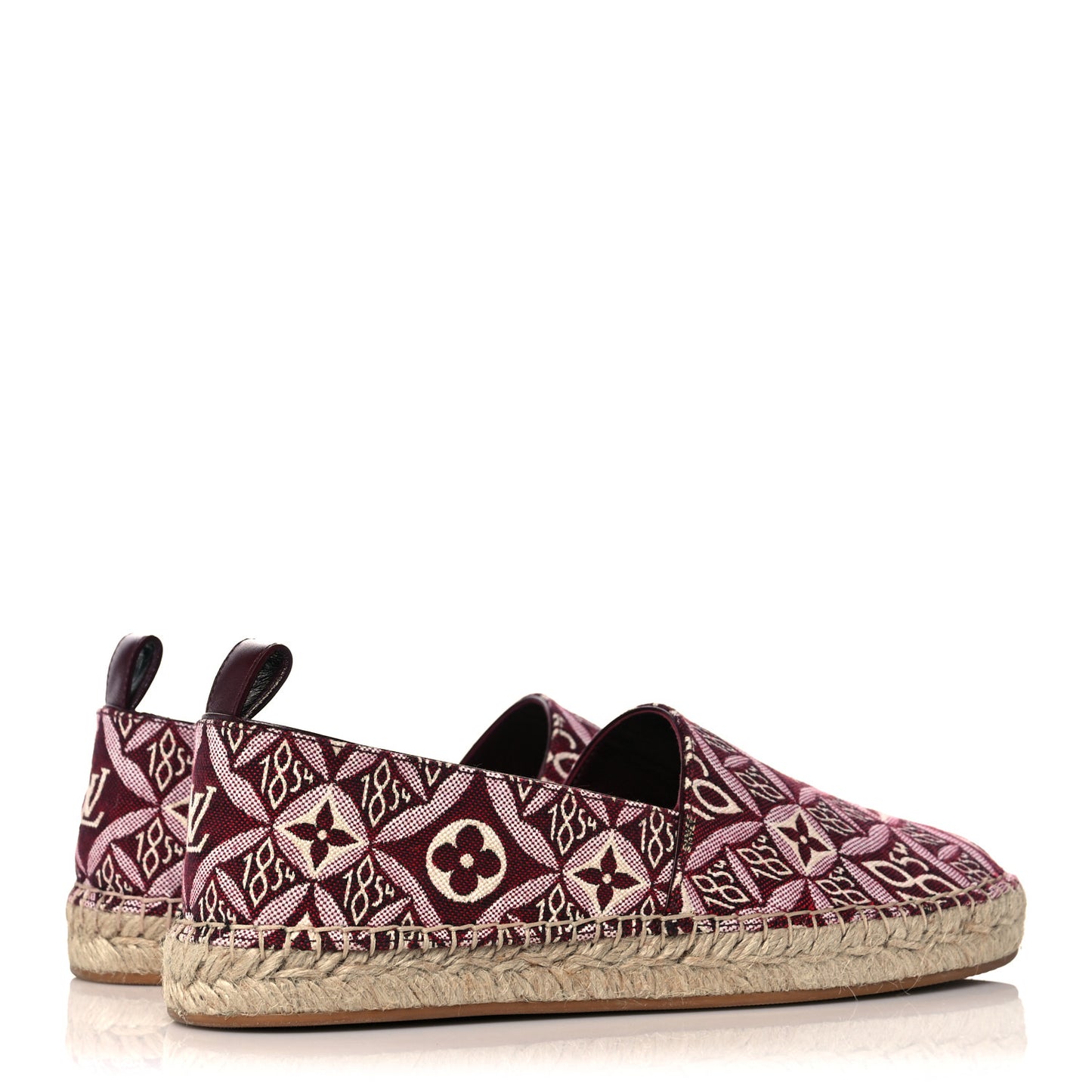 Jacquard Since 1854 Starboard Espadrille Flats 38 Bordeaux