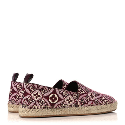 Louis Vuitton Jacquard Since 1854 Starboard Espadrille Flats 38 Bordeaux 4 of 9