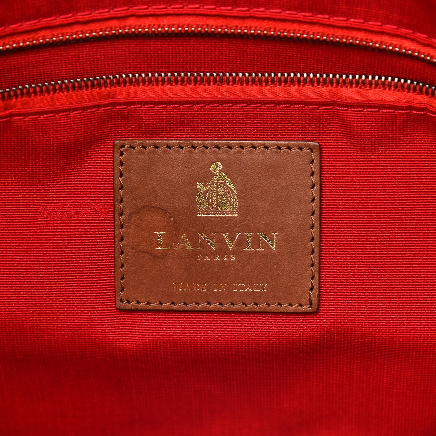 Lambskin Amalia Double Wear Satchel Camel