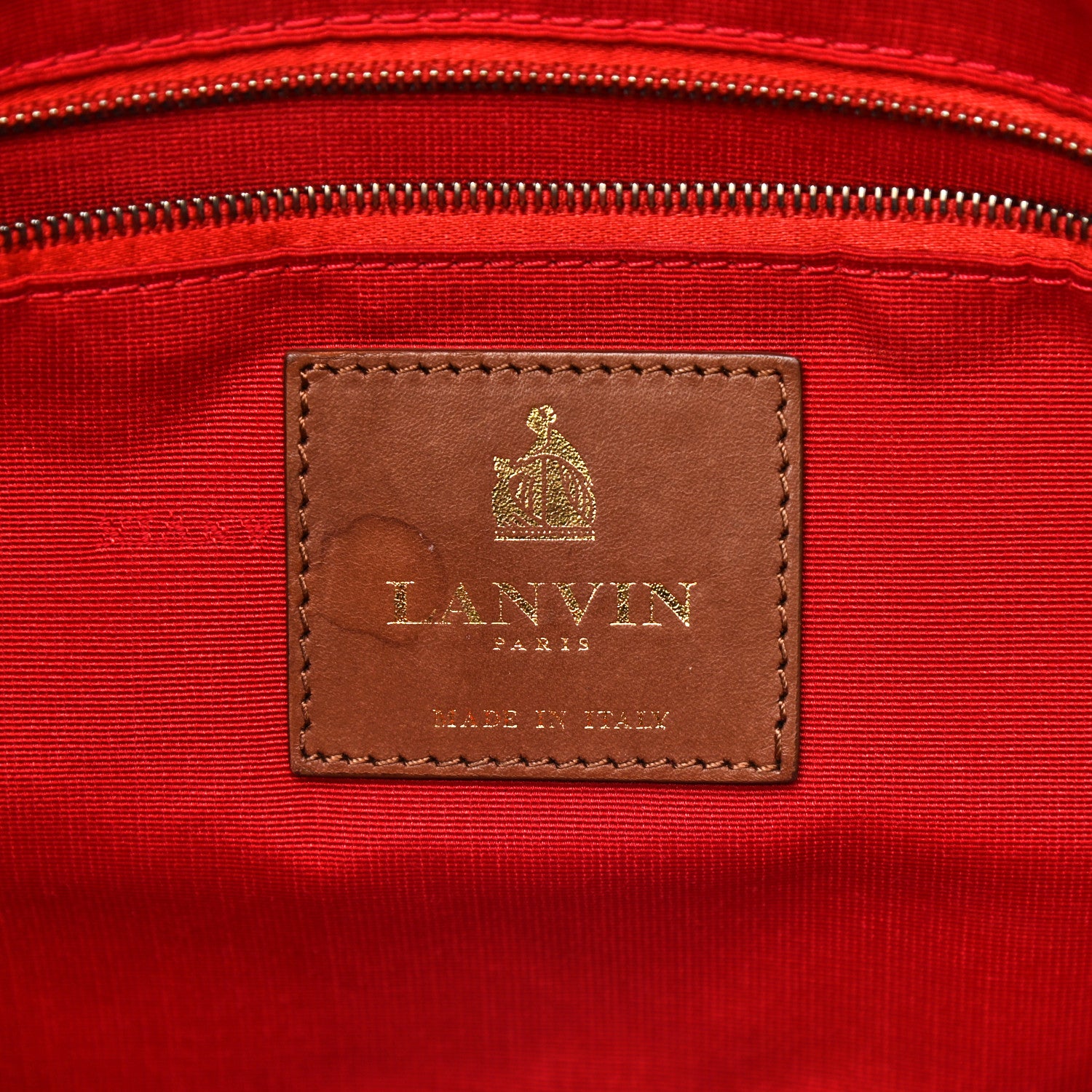 Lanvin Lambskin Amalia Double Wear Satchel Camel 12 of 17