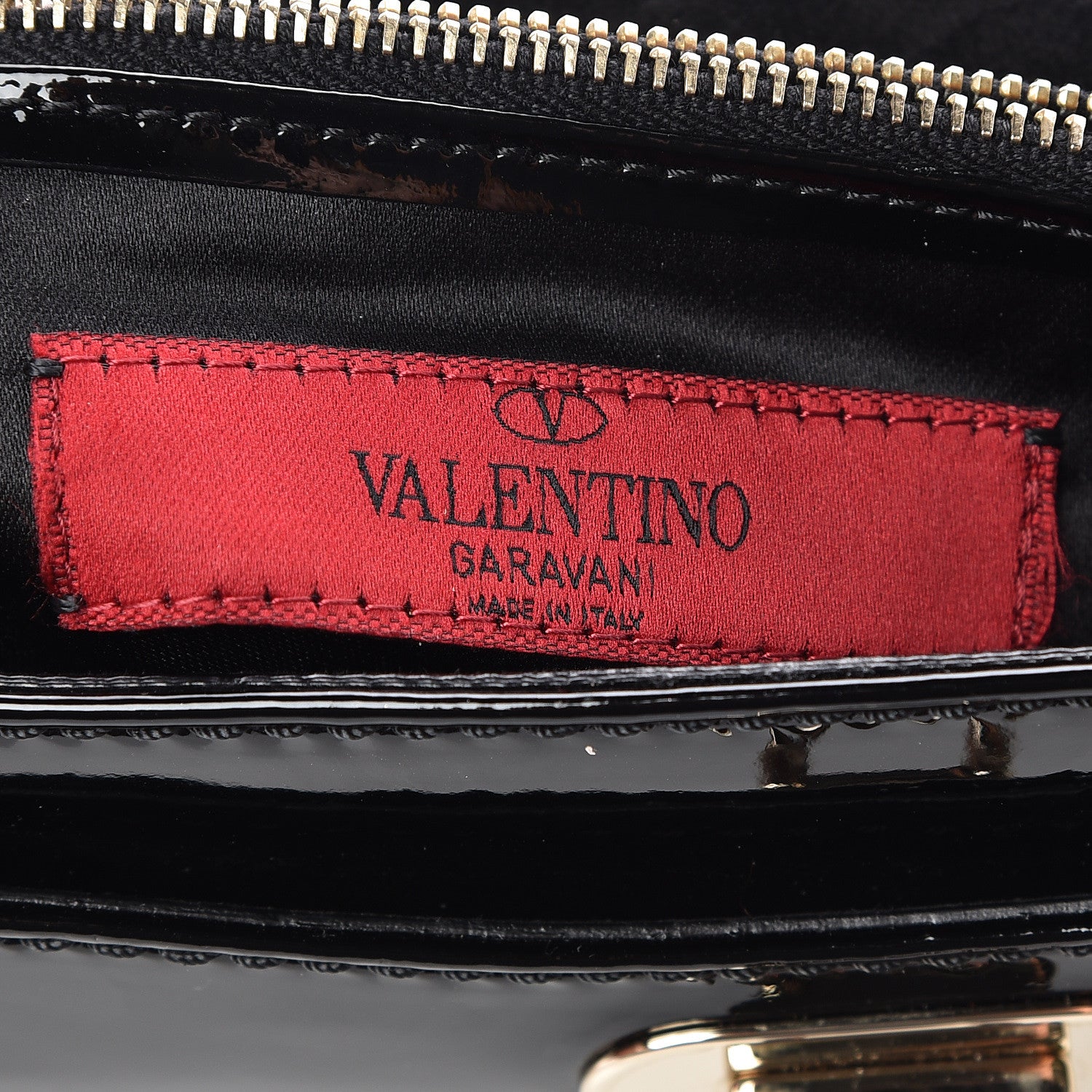 Valentino Garavani Patent Mini Rockstud Crossbody Bag Black 11 of 17