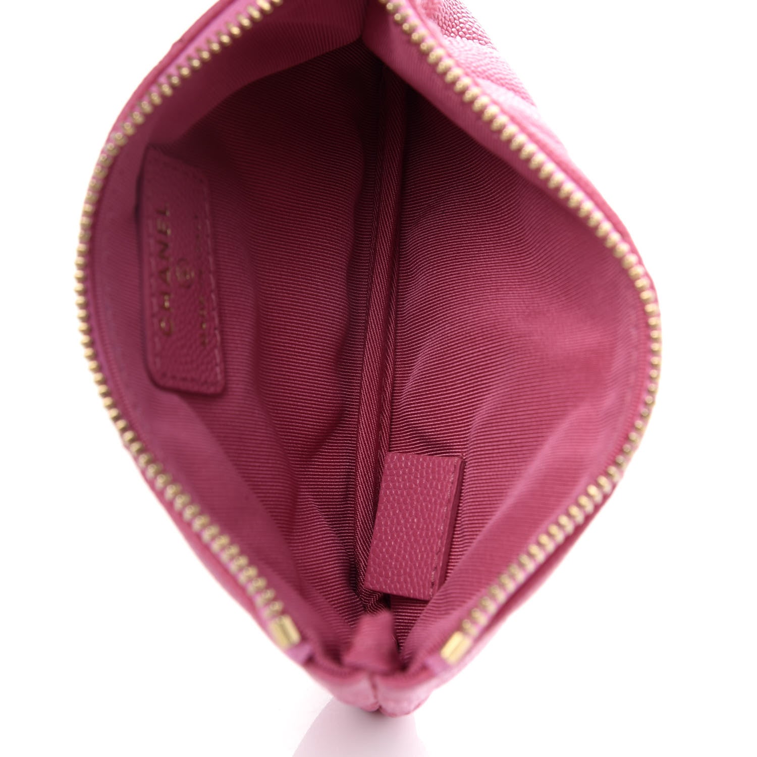 Chanel Caviar Quilted Small Cosmetic Case Pink 5 of 8