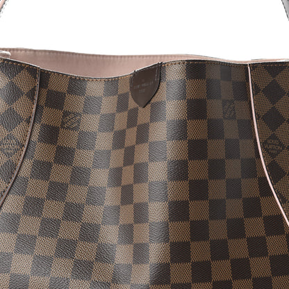 Louis Vuitton Damier Ebene Caissa Hobo Rose Ballerine 9 of 10