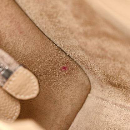 Celine Drummed Calfskin Nano Luggage Dune 18 of 26