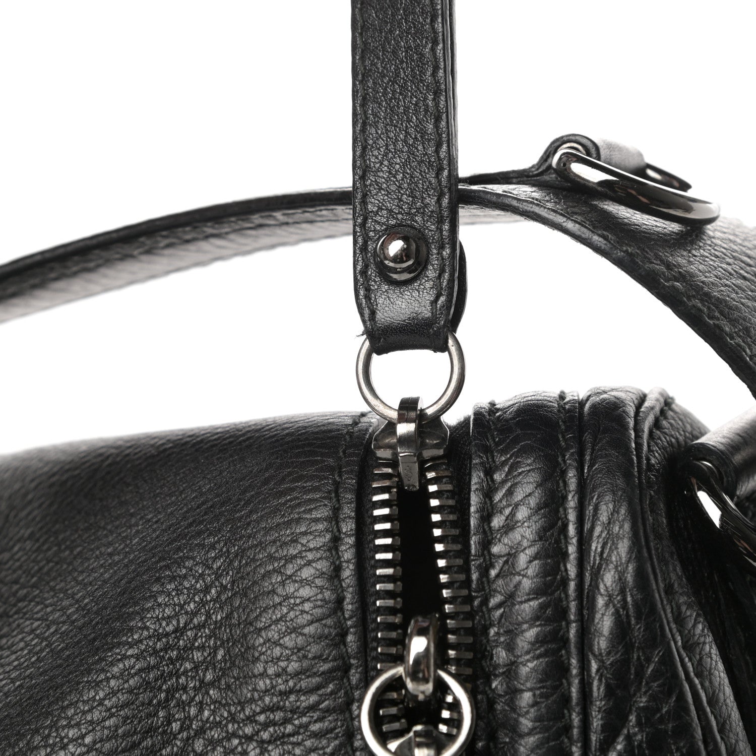 Gucci Pebbled Calfskin Medium Icon Bit Shoulder Bag Black 11 of 11