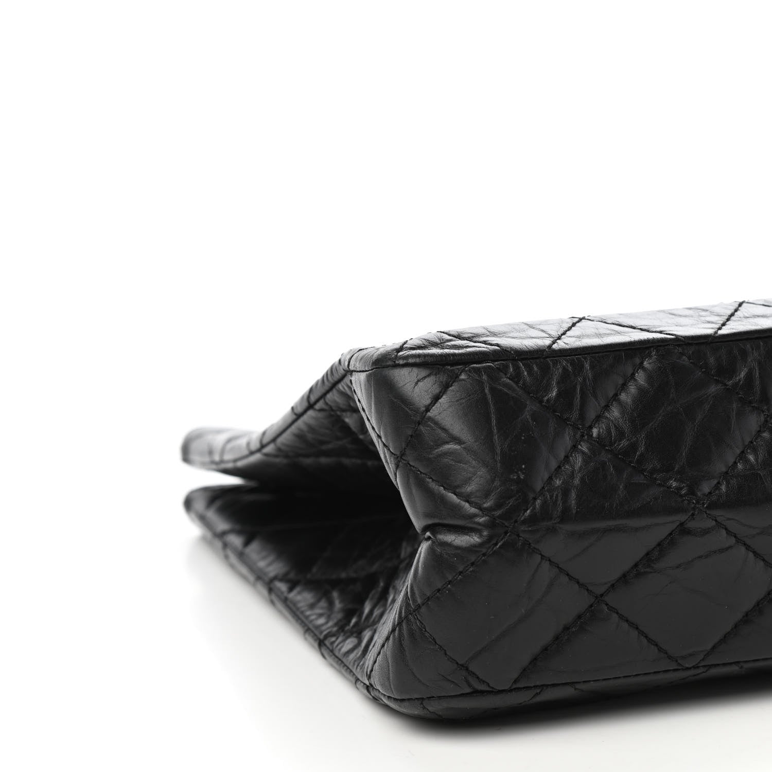 Chanel Aged Calfskin Quilted Reissue 2.55 Tote Black 8 of 10