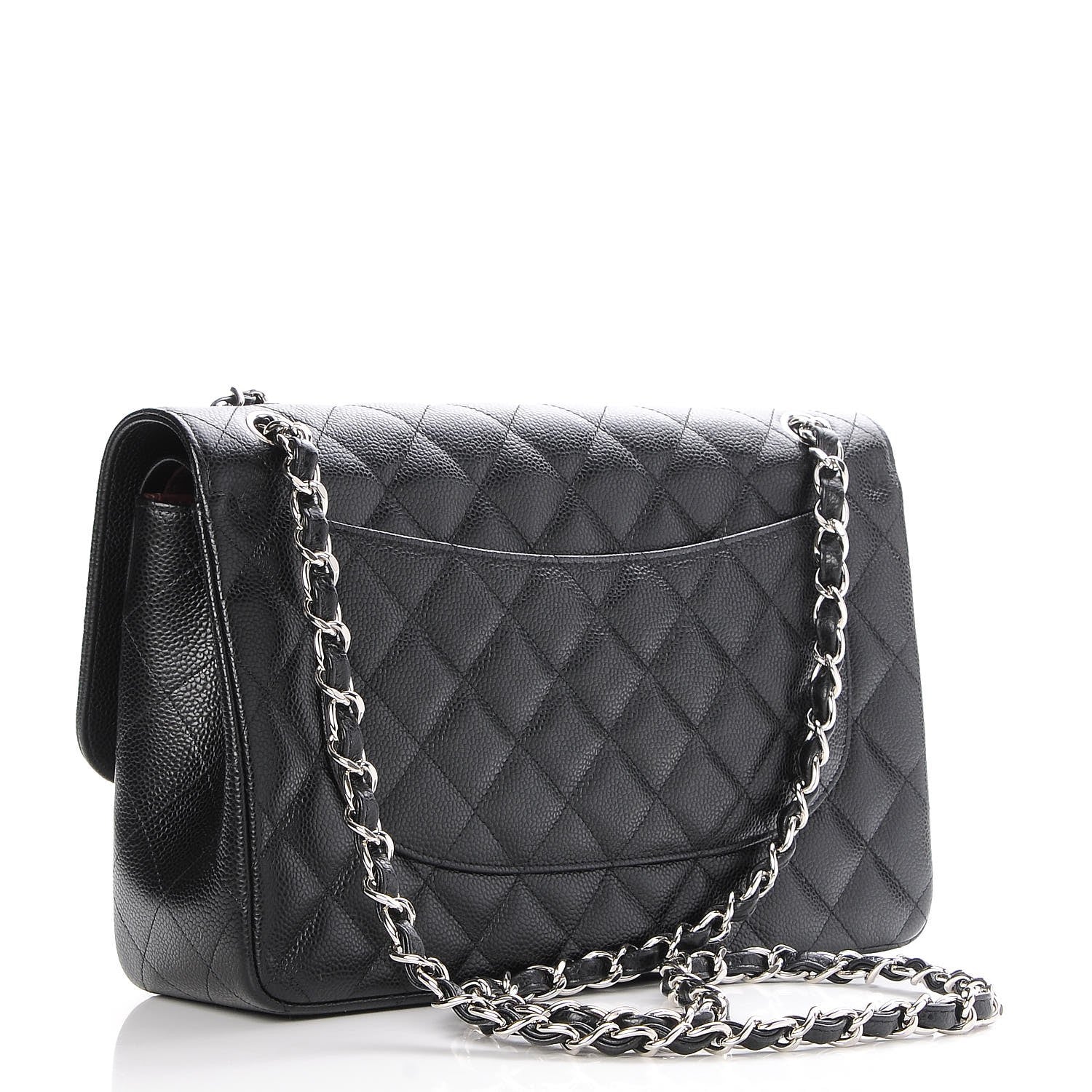 Chanel Caviar Quilted Jumbo Double Flap Black 4 of 9